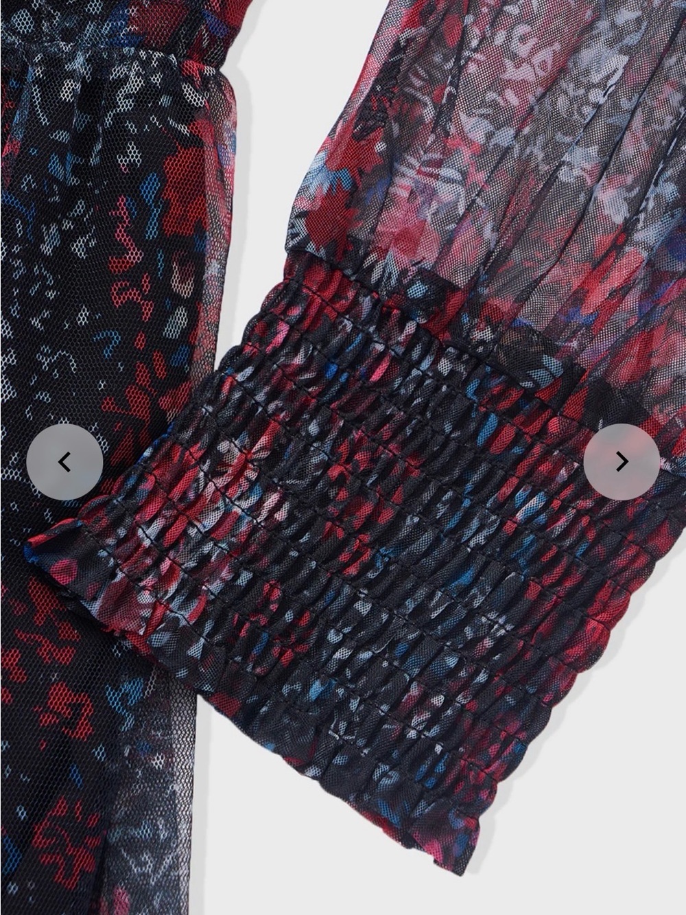 Women's Long Sleeve Maxi Dress in Dark Floral - Picture 12 of 16